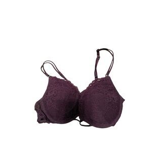 Victoria’s Secret very sexy bra lace underwire push up raisin size 36B